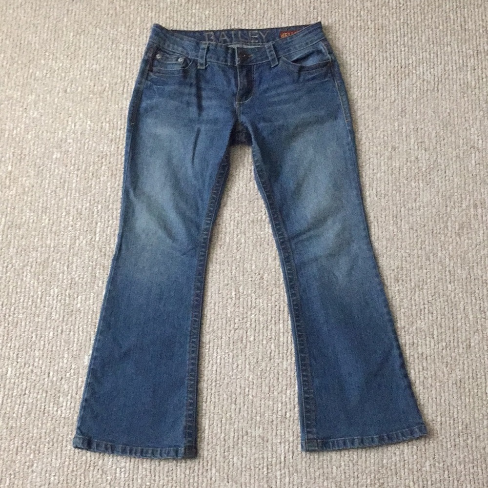 Low rise flare jeans